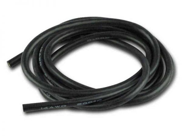 Silicone cable 2,5mm² x 1.000mm 14AWG (Black)