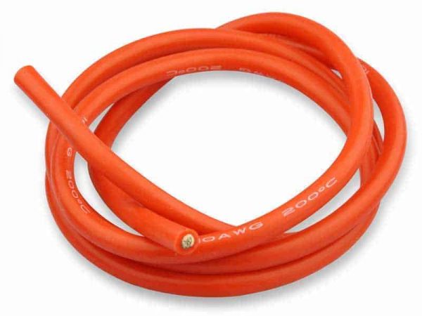 Silicone cable 6mm² x 1.000mm 10AWG (Red)