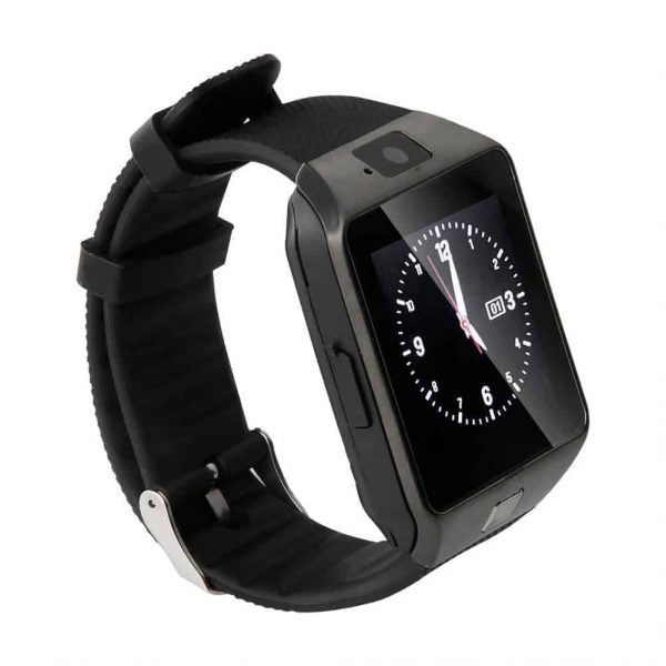 DZ09-GR Smartwatch με υποδοχή SIM ΜΑΥΡΟ