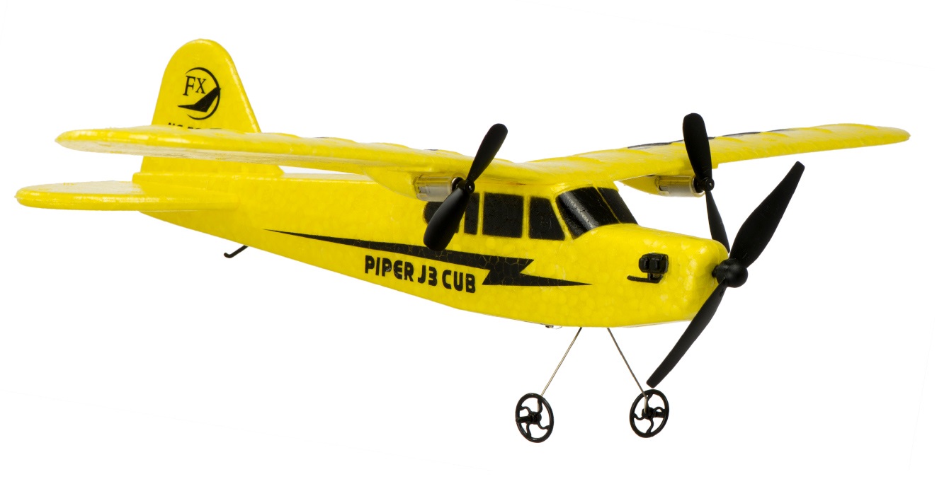 TPC Piper J-3 CUB 2.4GHz RTF 34cm Span ( Yellow ) - Heliland.com