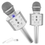 Izoxis Karaoke Microphone 22188 - Silver - Image 7