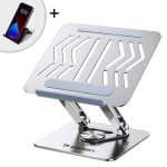 Wozinsky WRS-CPY84SS Aluminum Laptop Stand + Smartphone Stand - Silver