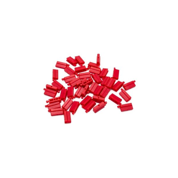 Turbo Racing Red Plastic Cement Barrier (50pcs)